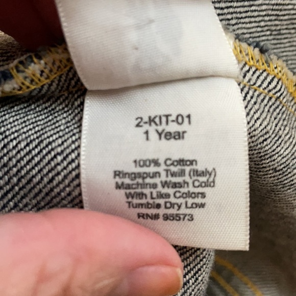 DENIM JEAN JACKET by PAPER DENIM CLOTH size 1 or S - Picture 10 of 10